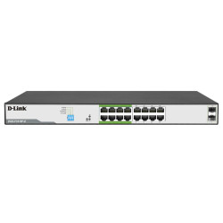 D-Link 250M 16 1000Mbps PoE...
