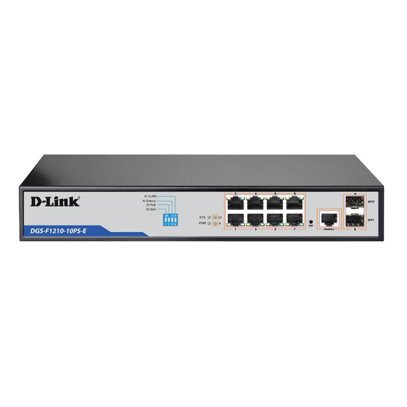 10-PORT GIGABIT WEBSMART POE+ SWITCH