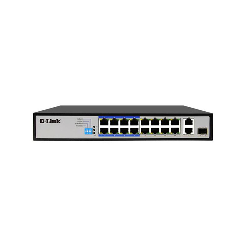 16X 10/100MBPS 150W POE+ 2X COMBO SFP