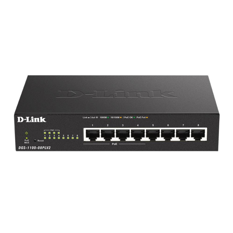 8-PORT GIGABIT SWITCH WITH 4 POE+ PORTS