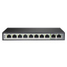 250M 10-Port Unmanaged Gigabit Switch wi