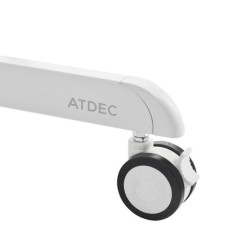 MOBILE CART WITH DISPLAY ROTATION-WHITE