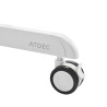 MOBILE CART WITH DISPLAY ROTATION-WHITE