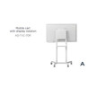 MOBILE CART WITH DISPLAY ROTATION-WHITE