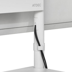 MOBILE CART WITH DISPLAY ROTATION-WHITE
