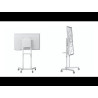 MOBILE CART WITH DISPLAY ROTATION-WHITE