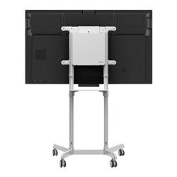 MOBILE CART WITH DISPLAY ROTATION-WHITE