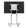 MOBILE CART WITH DISPLAY ROTATION-WHITE