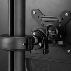 ATDEC DISPLAY DONUT POLE 1150MM BLACK