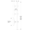 ATDEC DISPLAY DONUT POLE 1150MM BLACK