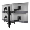 ATDEC QUAD DESK MOUNT SILVER