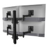ATDEC QUAD DESK MOUNT SILVER