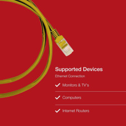 Shintaro Cat6 24 AWG Patch Yellow 15M